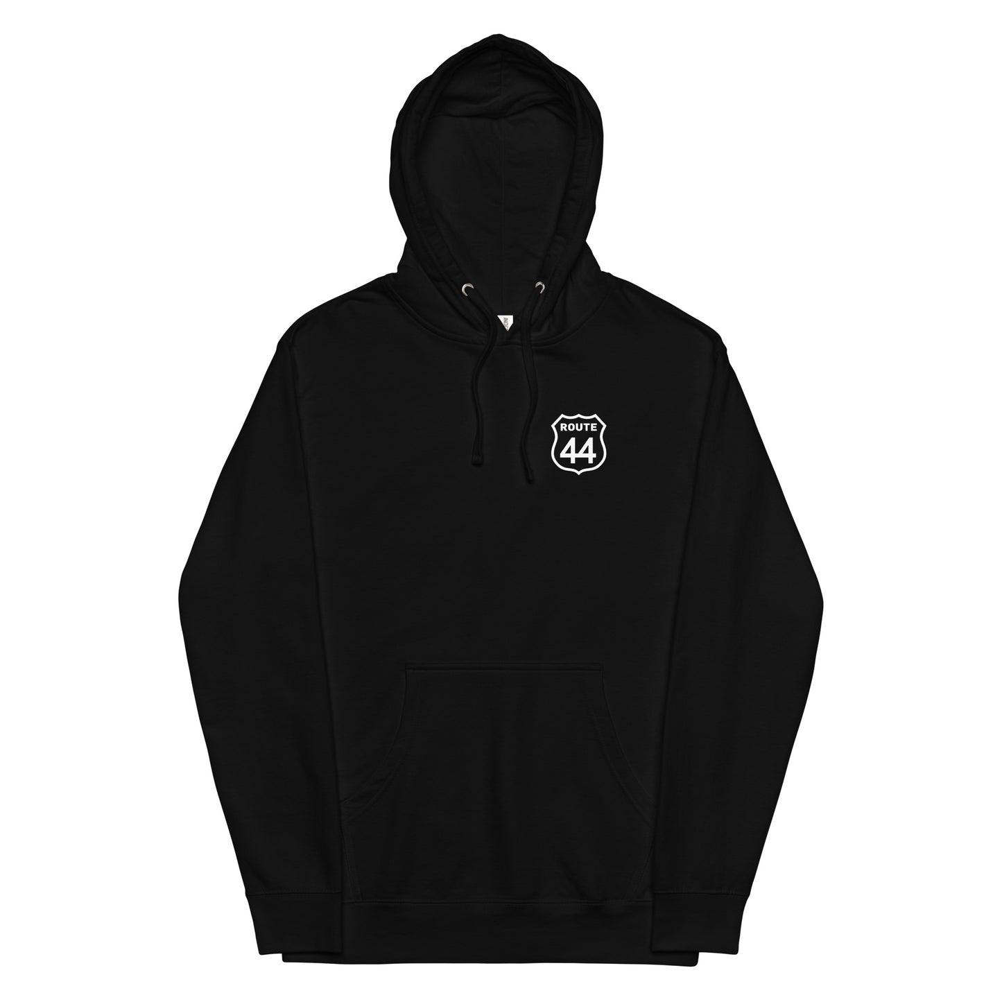 Unisex Midweight Hoodie with White Logo