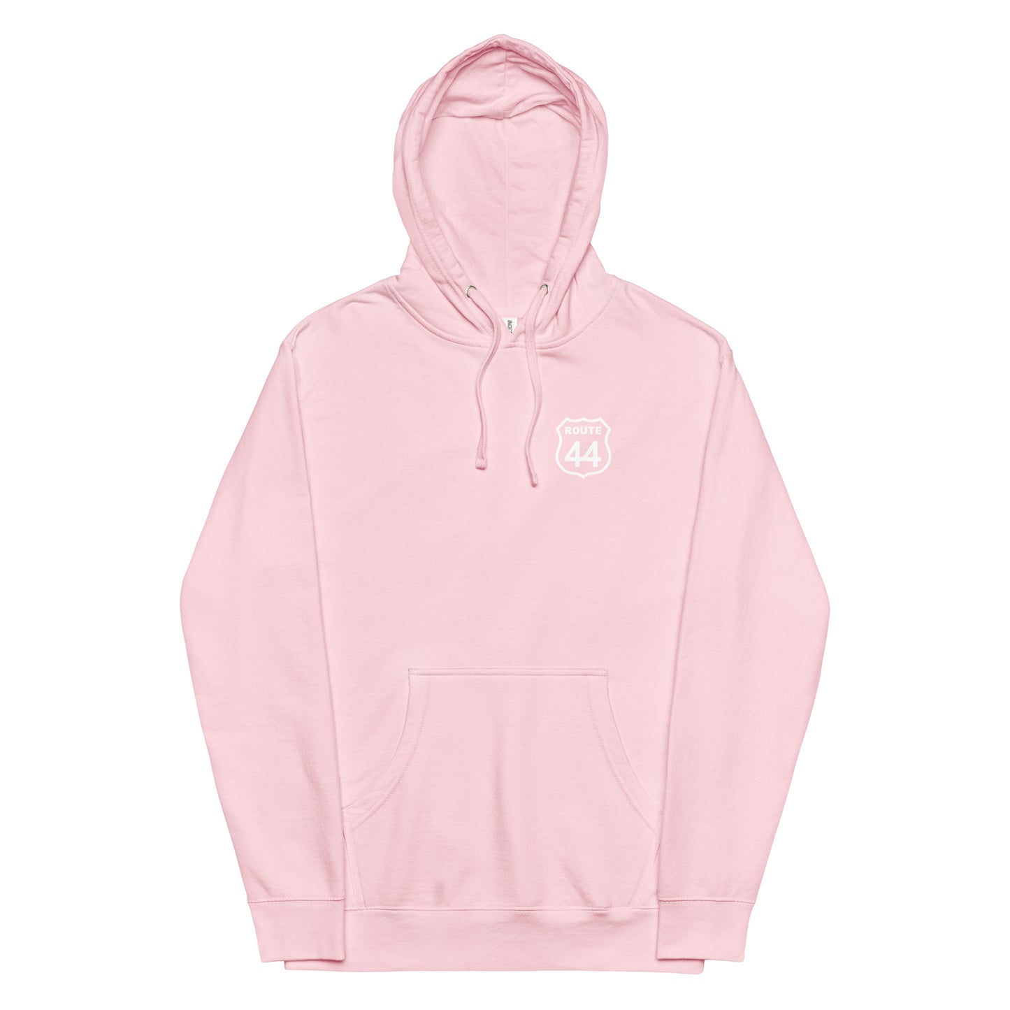 Unisex Midweight Hoodie with White Logo